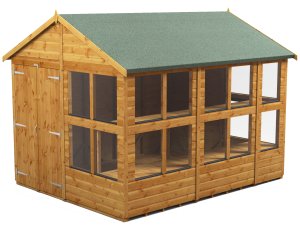 Power 10x8 Apex Potting Shed - Double Door